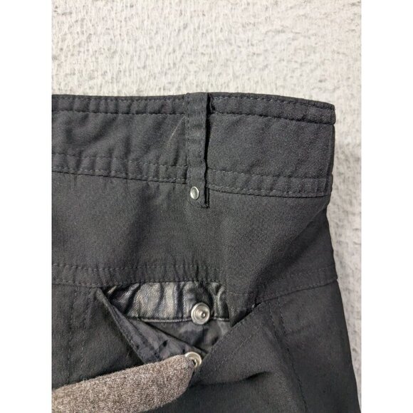 Jamie Sadock Shorts Womens 10 Black Golf Nylon Rayon Stretch Zip - Picture 13 of 16